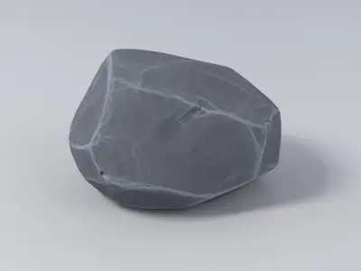 Cartoon Stone 01 3D model
