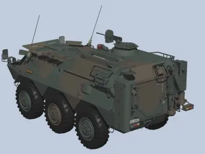 Japan Ground Self-Defense Force Chemical Protection Vehicles 3D model