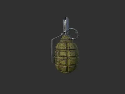 World war 2 Grenade Collection Low-poly 3D model