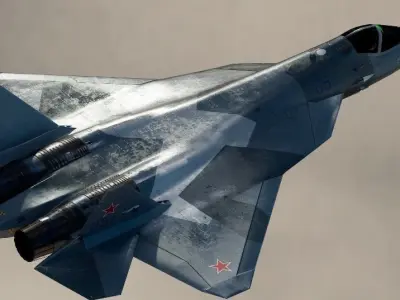Sukhoi SU-57 fifth gen Fighter Jet 3D model