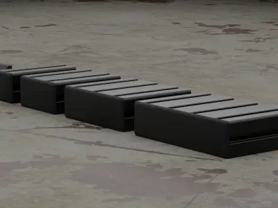 Aluminium Extrusion Profiles Series 40 40mm 3D model