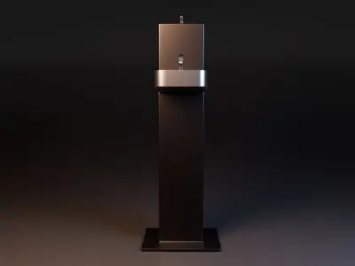 Drinking Fountain Low-poly 3D model