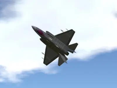 F-35 Lightning II 3D CGI Model Low-poly 3D model