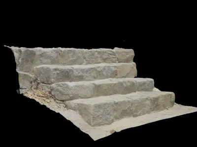 Stone Steps 3D model
