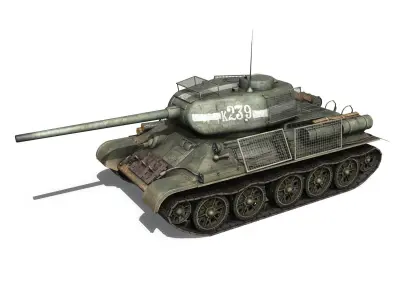 T-34 85 - Soviet medium tank - 239 3D model