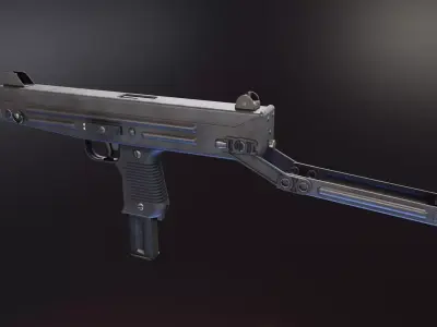 Star Z84 SMG Low-poly 3D model