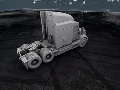Peterbilt 579  3D Printable Truck Model 3D print model
