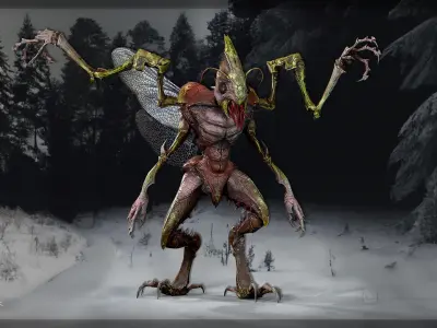 Termite - Demon Beetle Low-poly 3D model