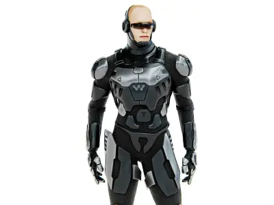 MECHA SOLDIER-C Rigged for Unreal Engine - Unity - MIXAMO  3D model