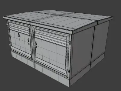 Transformer Station High-Poly Version 3D model