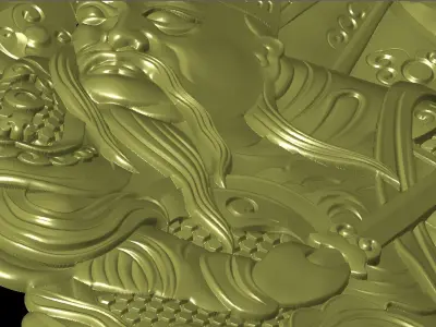 Ancient Chinese mythology of military generals and sect gods 3D print model