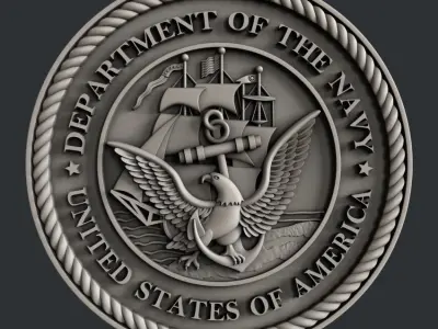 3d STL models for CNC router  US Navy Marines Army and Airforce  3D model