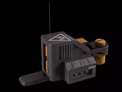 Scifi model generator Low-poly 3D model