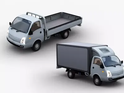 Hyundai Porter H100--2024 Low-poly 3D model