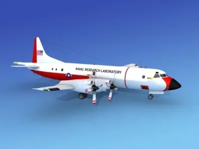Lockheed P-3 Orion Naval Research Lab 3D model