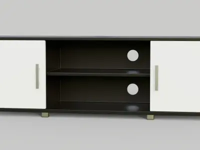TV Stand-01  Free low-poly 3D model