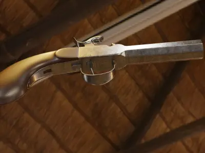 Single Derringer 3D model