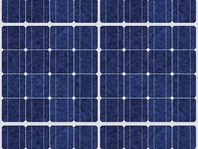 Solar panel 3D model