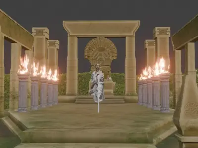 Temple Animation 3D model