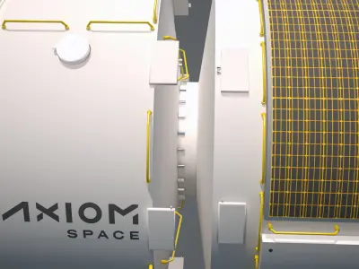The Axiom Space Station Assembly 3D model