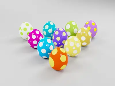 Dinosaur egg 3D model