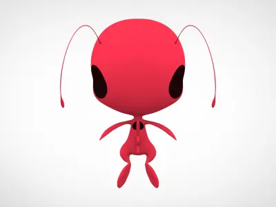 Tikki  Low-poly 3D model