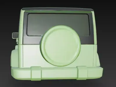 jeep upper body 3D model