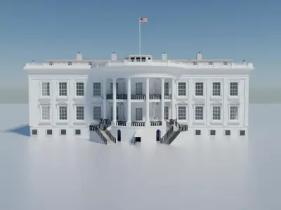 The White House Washington 3D model