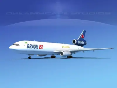 Douglas DC-10 BrasilEx 3D model
