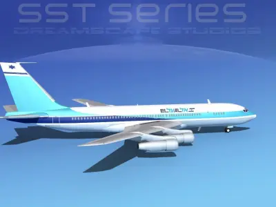 Boeing 707-320 SS El Al 3D model