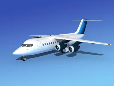 BAe 146-200 Corporate 4 3D model