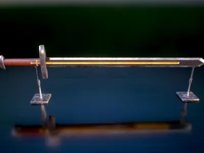 HIE Game Ready Sword D180712 Free low-poly 3D model