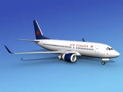 Boeing 737-700ER Air Canada 3D model