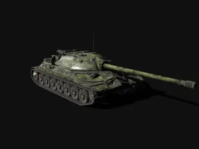 Tank IS-7  3D model collectible Miniature ROTABLE 3D print model