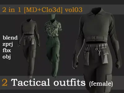 2 Tactical outfits vol03 3D model