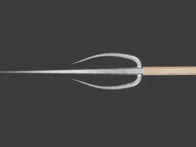 Sai stylet Low-poly 3D model