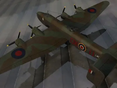 Handley Page Halifax Mk-3 3D model