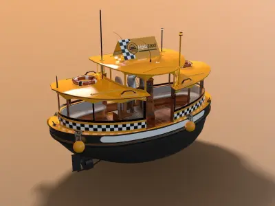 Water Taxi 3D model