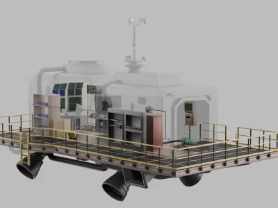 LethalCompany hightpoly Ship 3D model