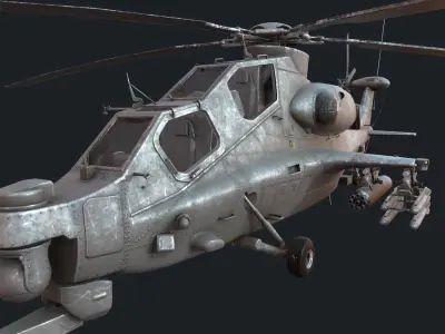 CAIC WZ-10 Low-poly 3D model