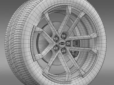 Chevrolet Camaro SSX Concept 2010 wheel 3D model