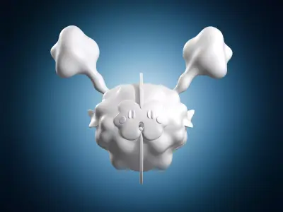 Cosmog Pokemon Legendary Nebula Creature Figure 3D print model