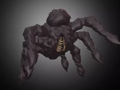 Monster Spider Low-poly 3D model