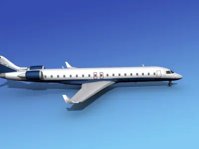Bombardier CRJ700 AirBaltic 3D model