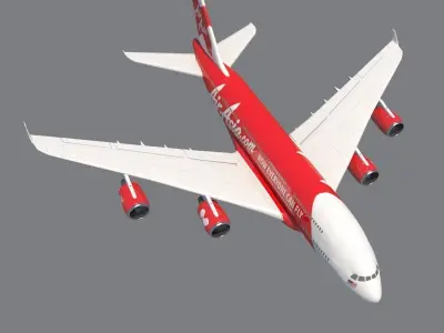 AirAsia A-380 3D model