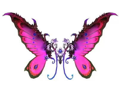 Butterfly-2 Wing Low-poly 3D model