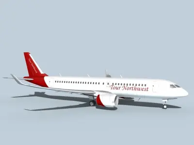 Bombardier CS100 Tour Northwest 3D model