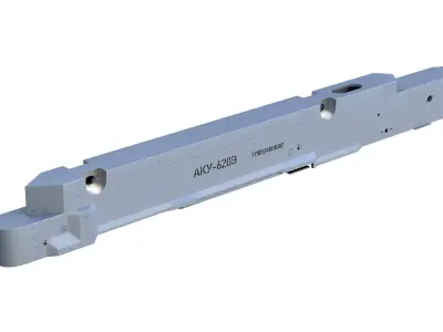 AKU-620E Aircraft Ejection Device Low-poly 3D model