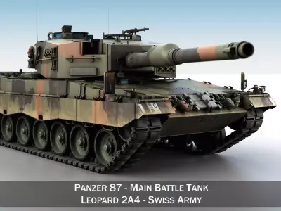 Panzer 87 - Swiss Army 3D model