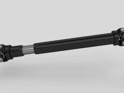 Animated Drive Shaft Low-poly 3D model